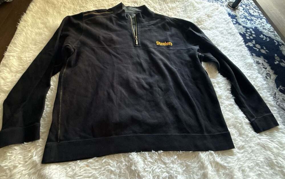 Tommy Bahama Football Pittsburgh Steelers Quarter-Zip Performance Pullover Jacke